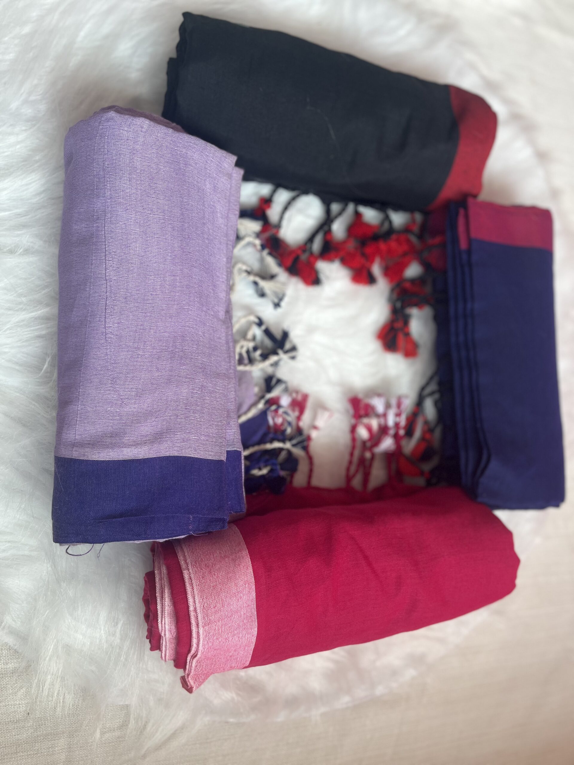 khadi cotton plain saree