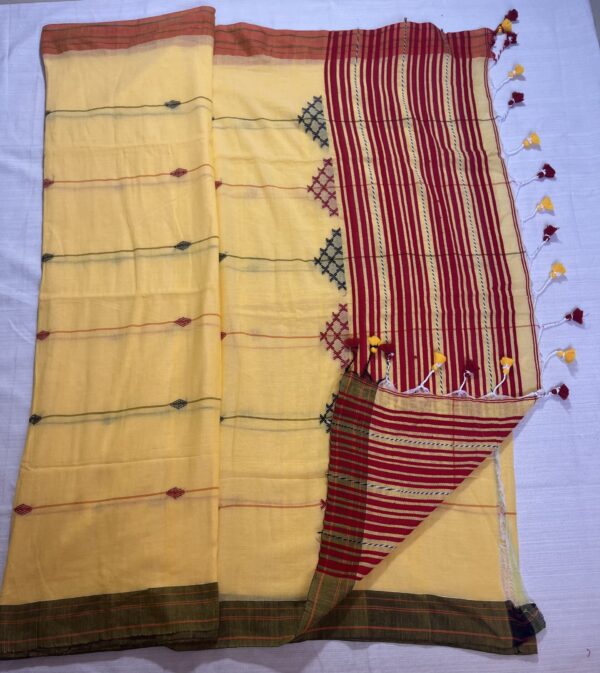 mulmul cotton handloom saree