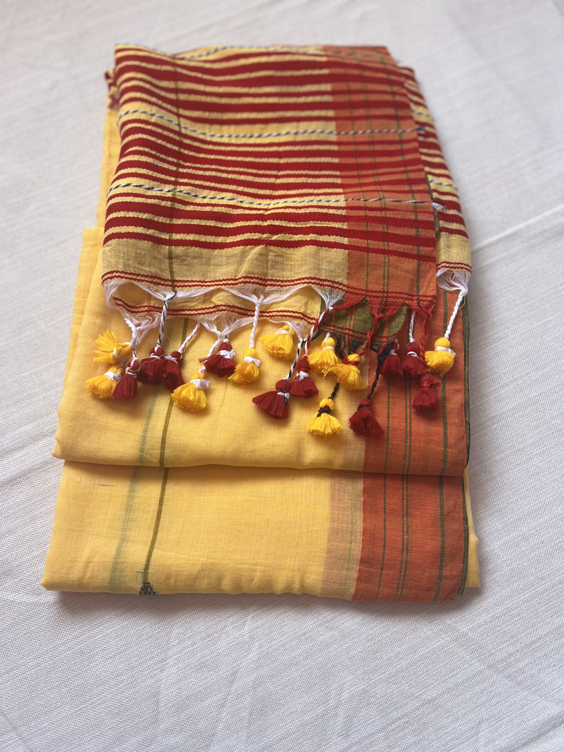mulmul cotton handloom saree