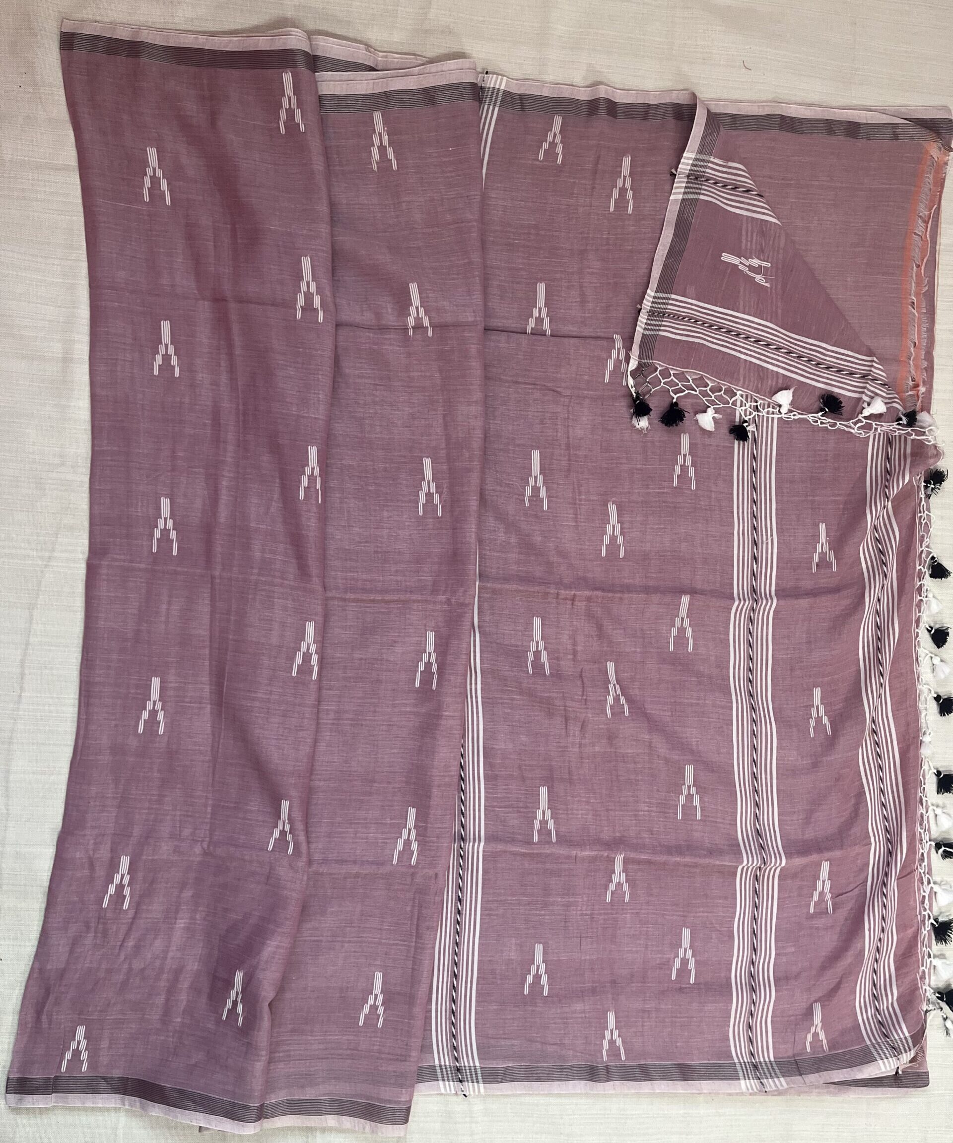 mulmul cotton handowen saree