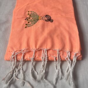 khadi cotton embroidery saree