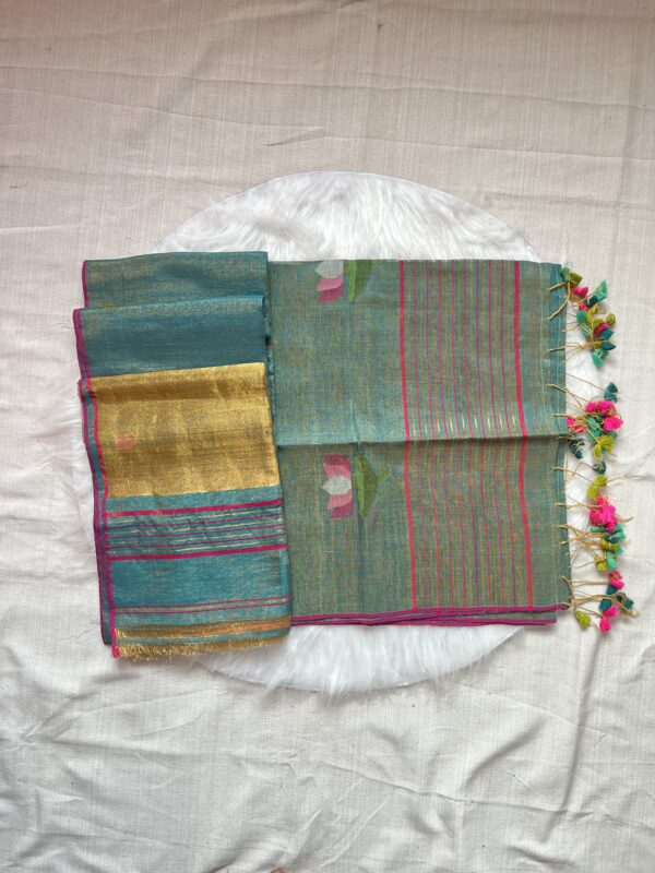 tissue linen salwar suit