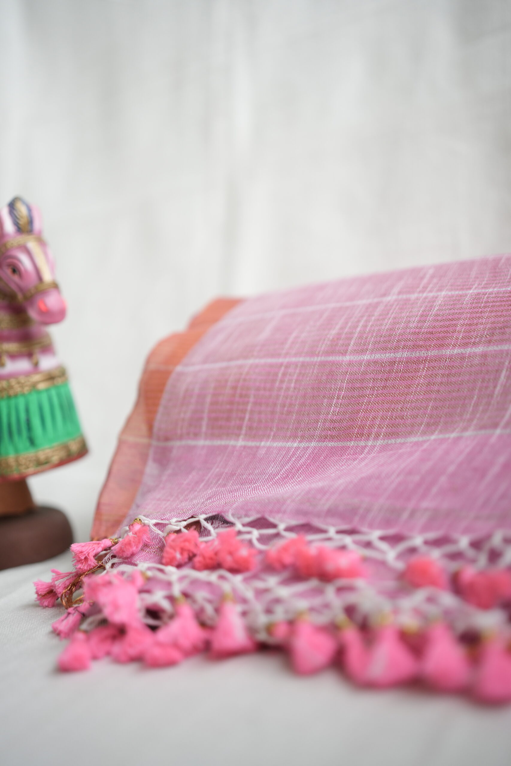 Pure Linen Saree PLBP08 - Image 2