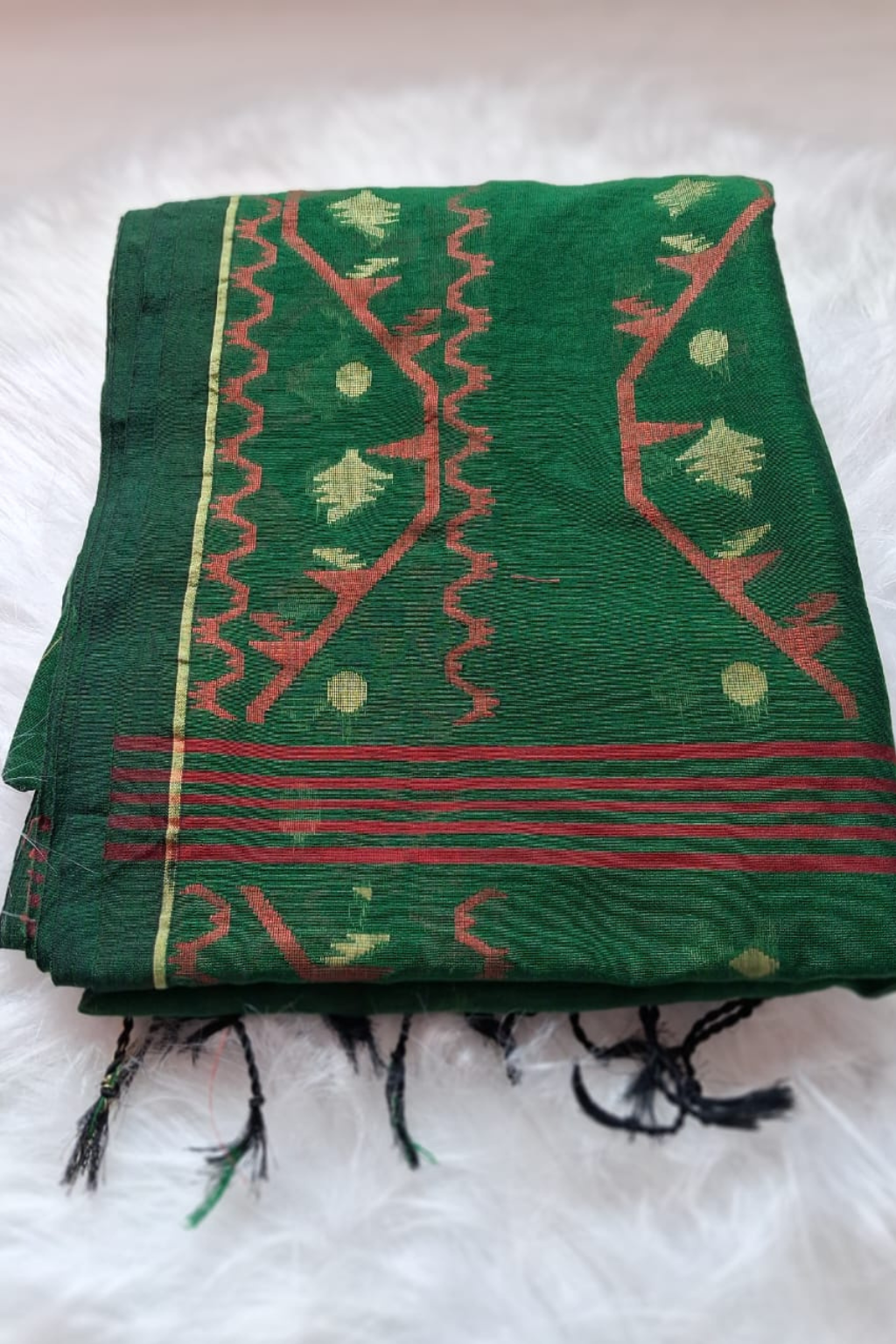 muslin cotton jamdhani saree