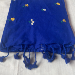 khadi cotton embroidery saree