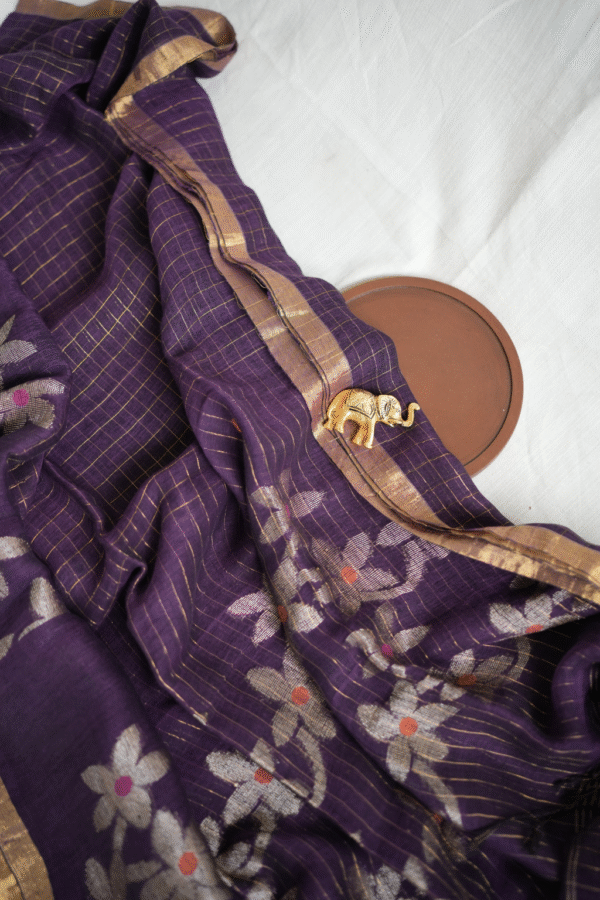 pure linen purple