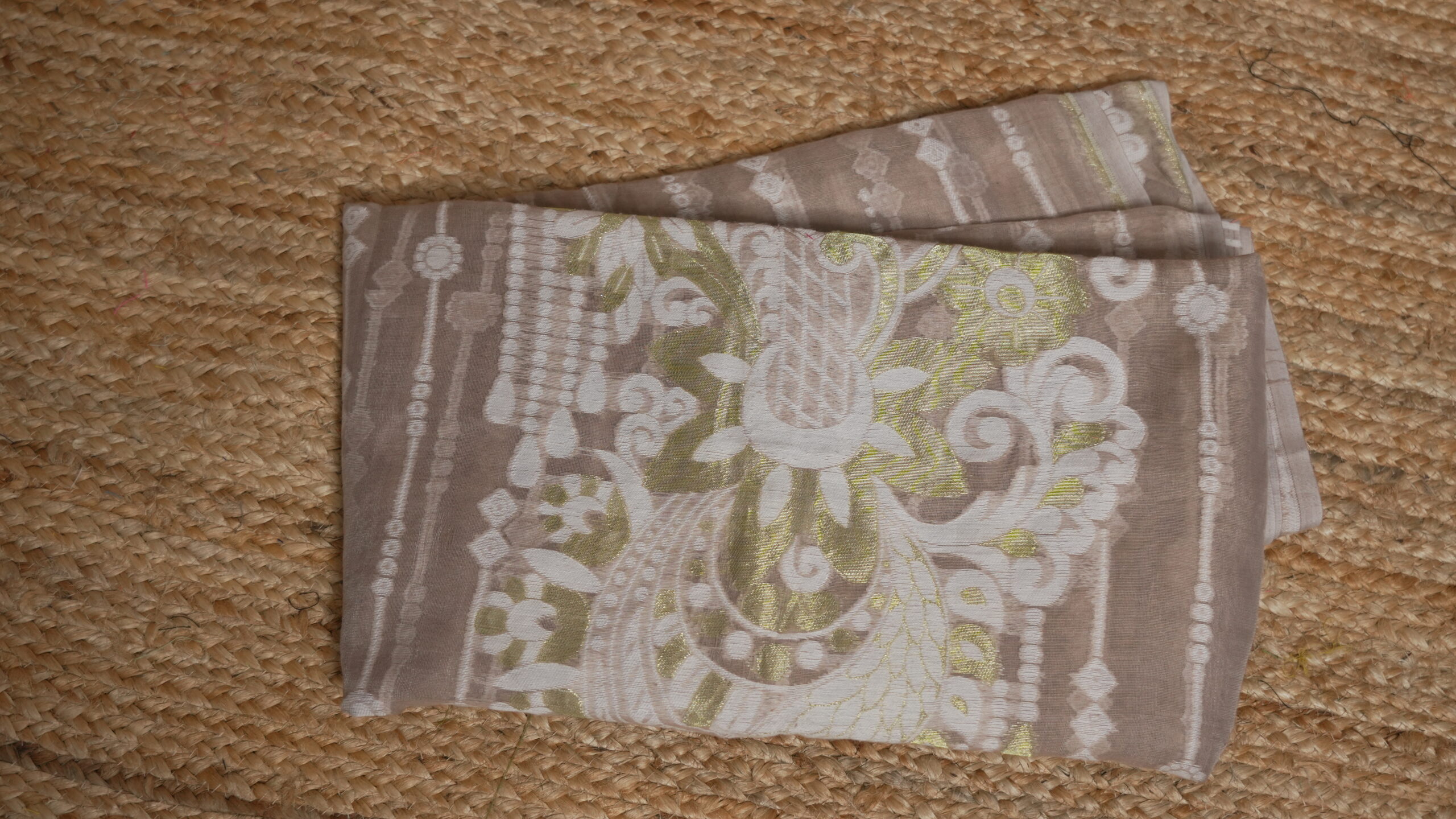 Silk Cotton Salwar Suits With Embroidery Neck Pattern - Image 3