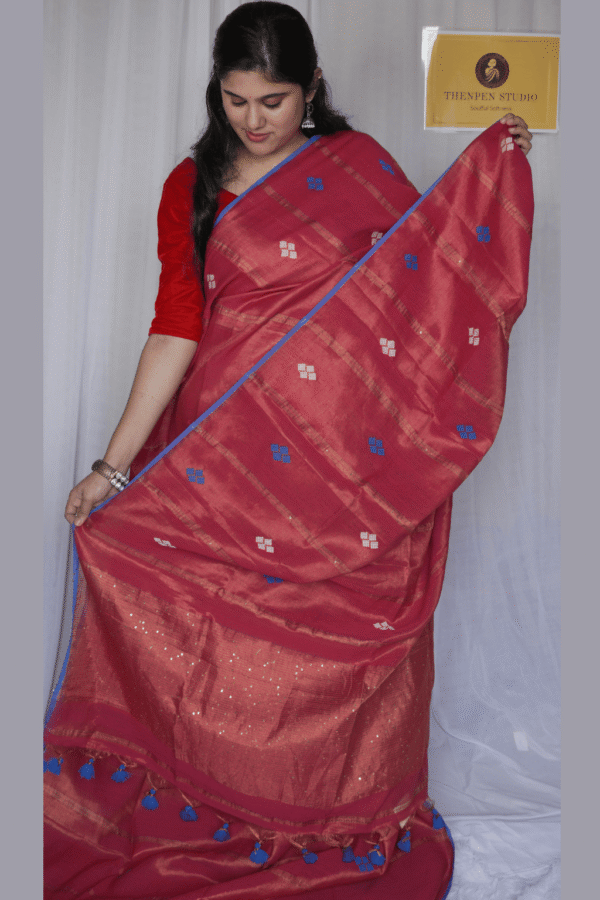 Tissue Linen Sarees PLTL07