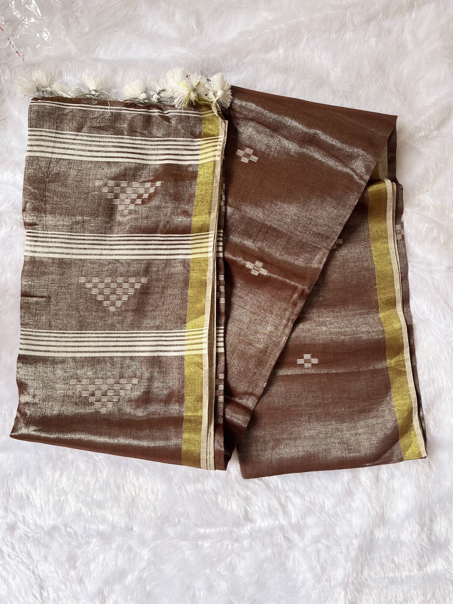 Tissue Cotton Jamdhani Saree TCJ05 - Image 7