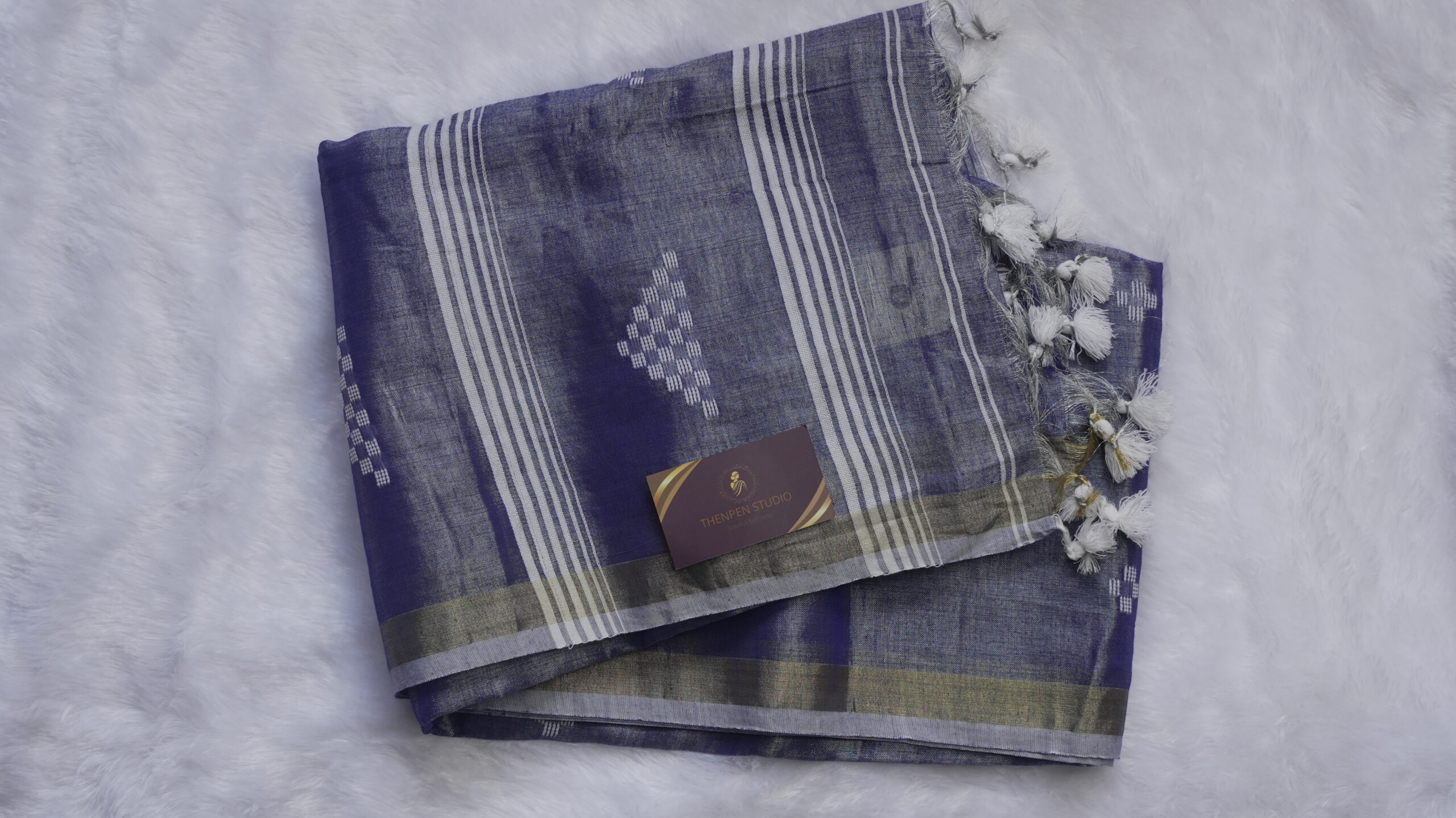 Tissue Cotton Jamdhani Saree TCJ05 - Image 5