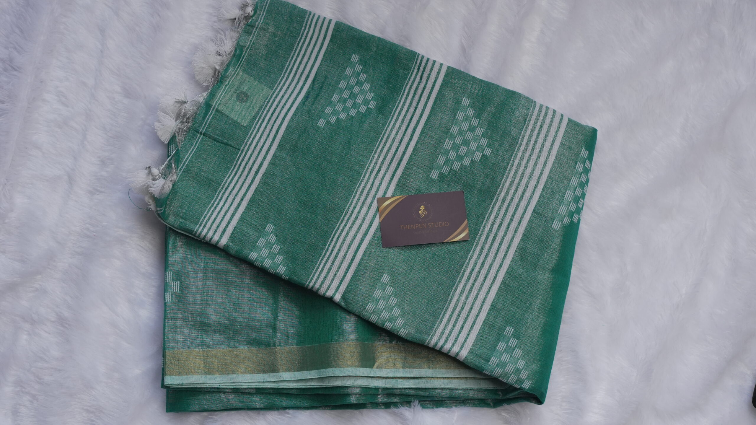 Tissue Cotton Jamdhani Saree TCJ05 - Image 12