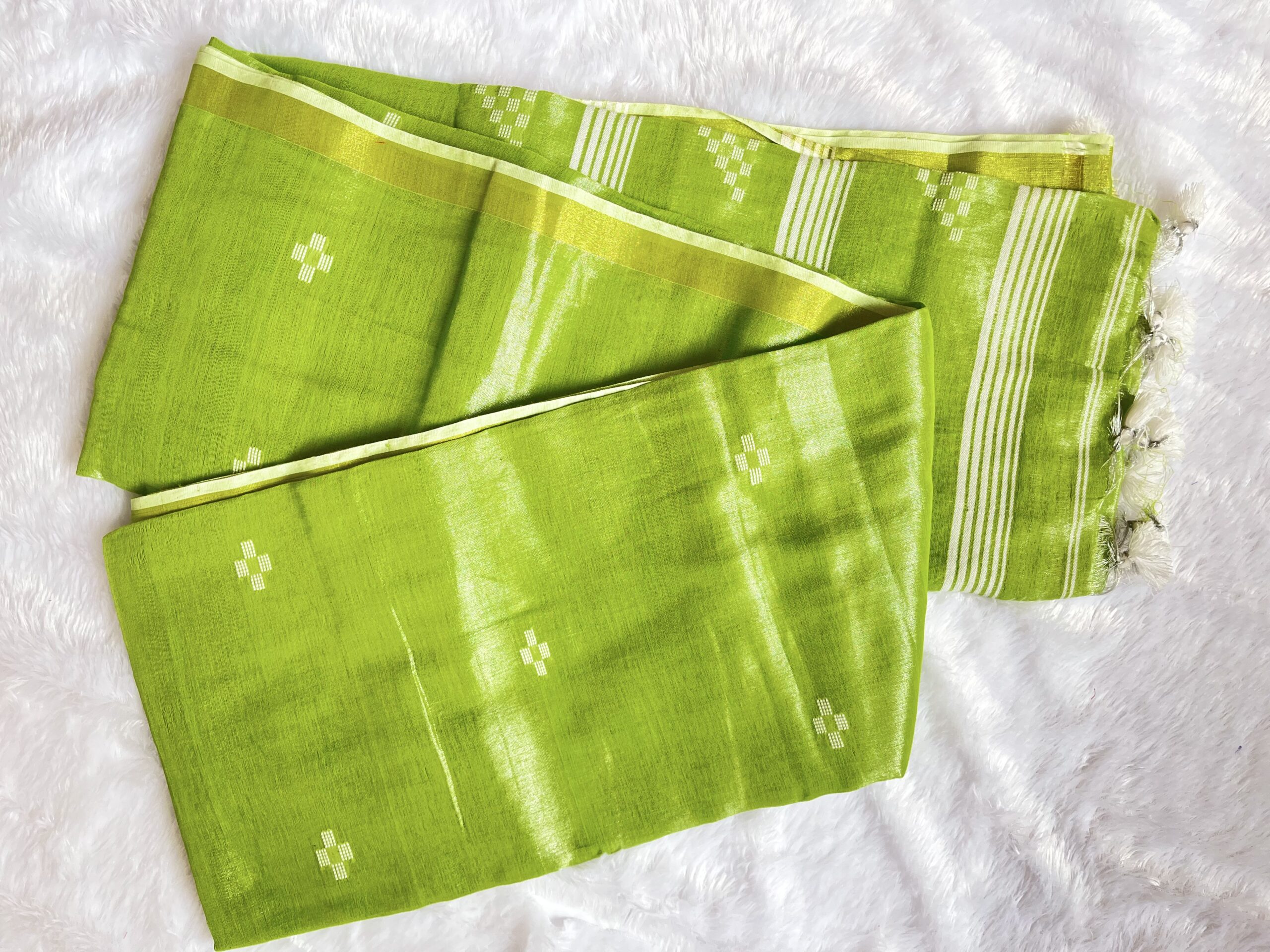 Tissue Cotton Jamdhani Saree TCJ05 - Image 9