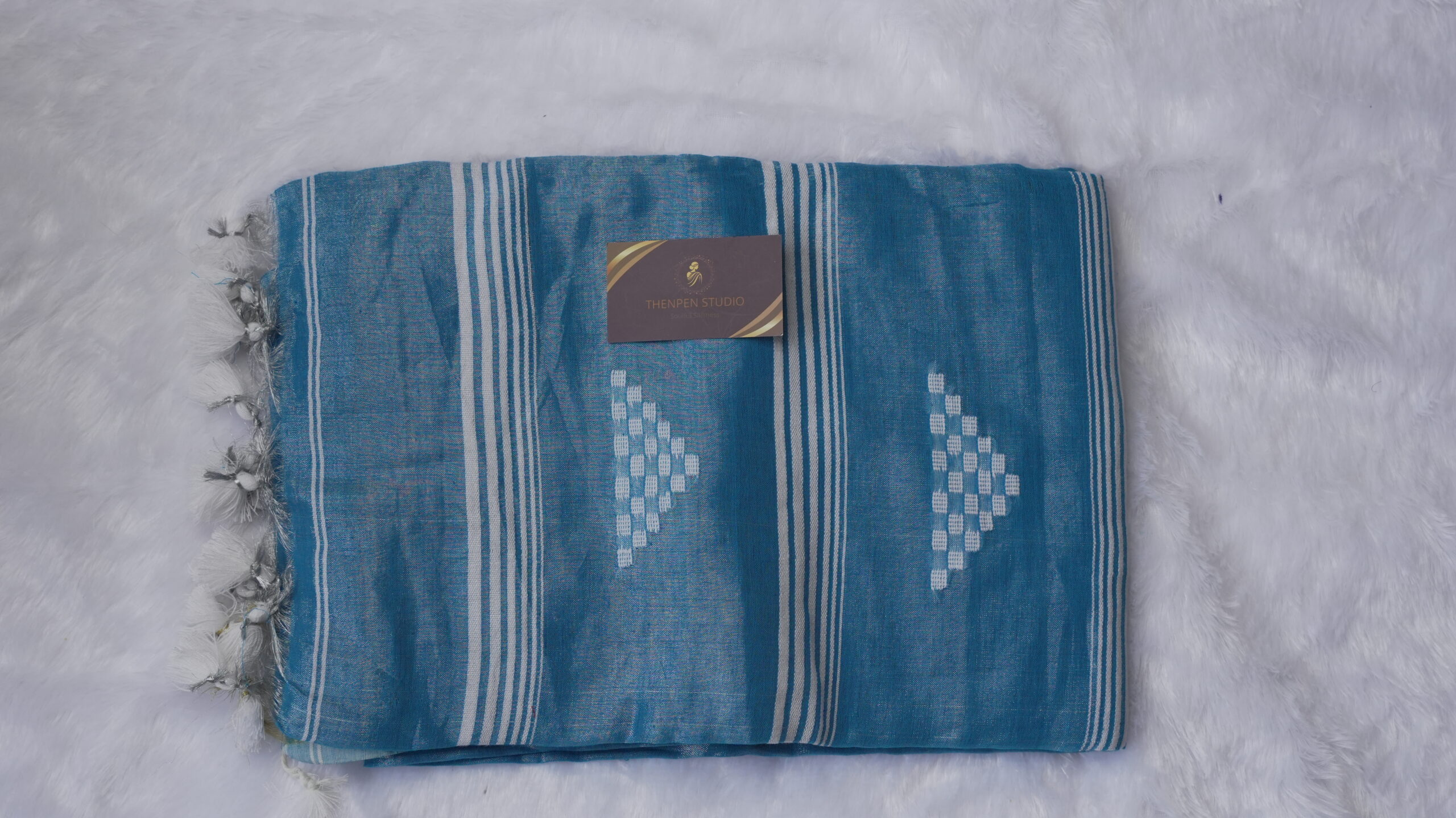 Tissue Cotton Jamdhani Saree TCJ05 - Image 10