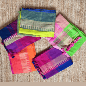 Khadi cotton temple border main