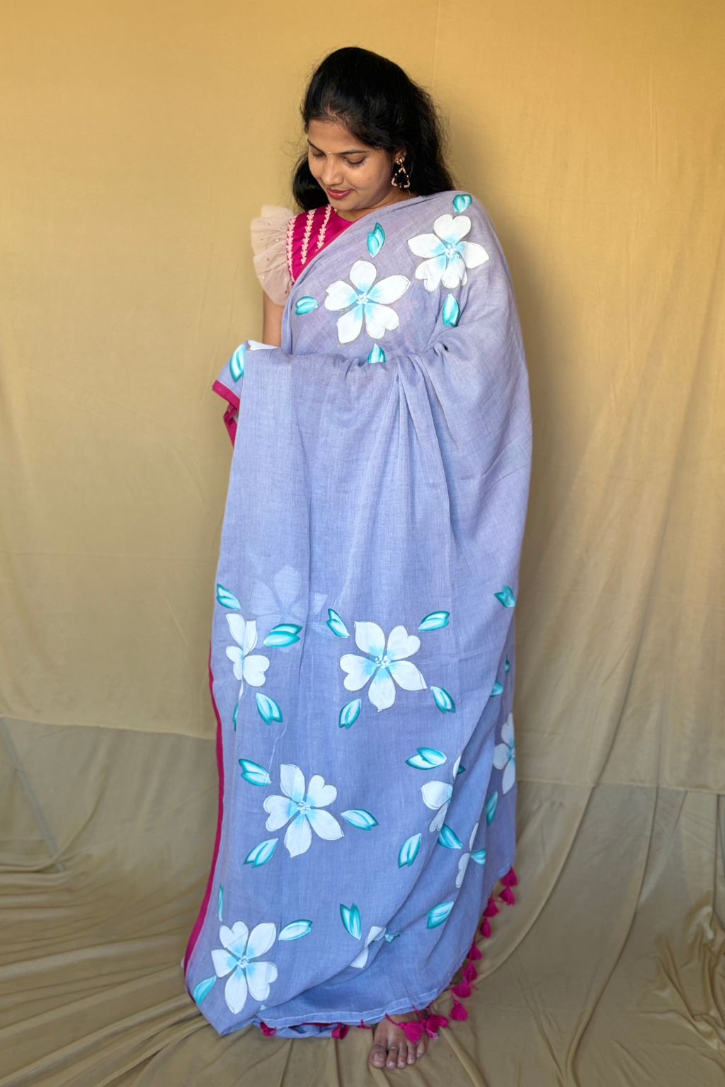 Lavender with floral print