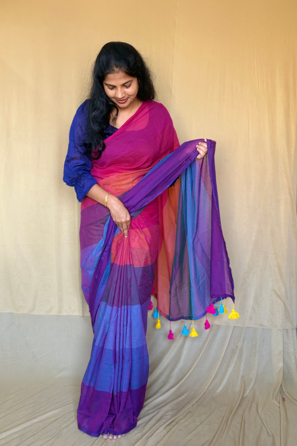 Multicolor saree