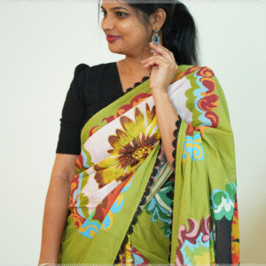 Digital Printed Vibrant Saree